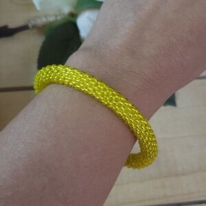 🌼NWT.CR1 Beaded crochet bracelet. Boho Bracelet.Handmade Bangle.Seed Bead Rope.